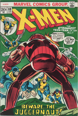 Uncanny X-Men #80. One of the reprint series which ran until #94 relaunched the series. Click for values