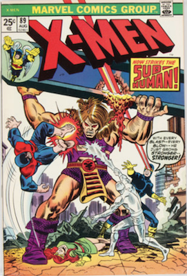 Uncanny X-Men #89. One of the reprint series which ran until #94 relaunched the series. Click for values