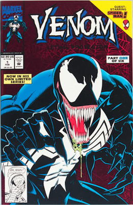 Venom Lethal Protector #1: red background. Click for values