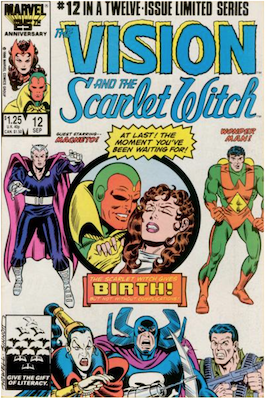 Vision and the Scarlet Witch #12. Click for values.