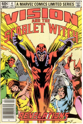 Vision and the Scarlet Witch Limited Series #4 (1982). Click for values.