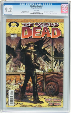 Walking Dead #1 CGC 9.2. Most recent sale: $1,230