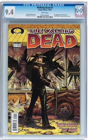 Walking Dead #1 CGC 9.4. Most recent sale: $1,299