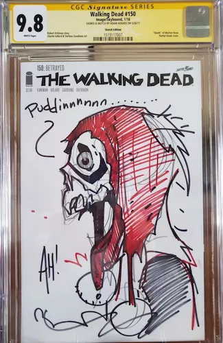 Walking Dead #150 with Sketch CGC 9.8