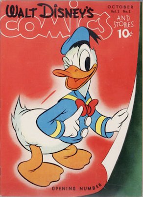 Walt Disney's Comics and Stories #1. Click for values