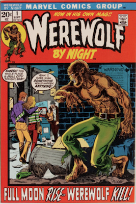 Werewolf by Night #1, 1st in Series, Story Continues from Marvel Spotlight #4. Click for values