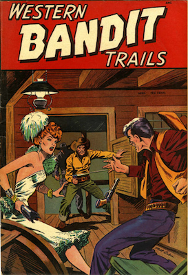 Western Bandit Trails #2, Matt Baker cover art. Click for values