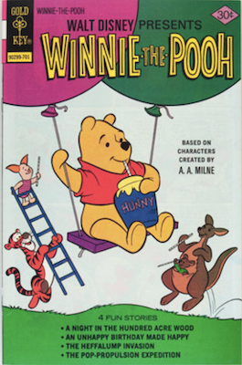 Winnie the Pooh #1 (1977), Gold Key. Click for values