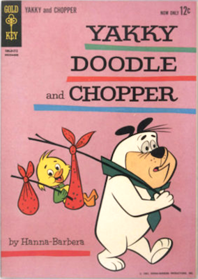 Yakky Doodle and Chopper #1 (1962), Gold Key. Click for values