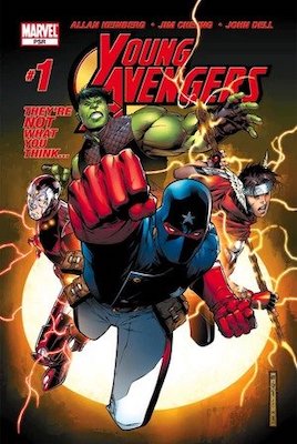 Young Avengers #1, 1st Kate Bishop (Becomes Hawkeye), 1st Iron Lad, Hulkling, Patriot, Wiccan. Click for values