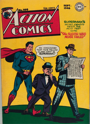 Action Comics #100: Landmark issue. Click for value