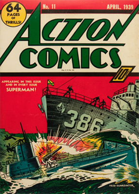 Action Comics #11: early Superman appearance. Click for values