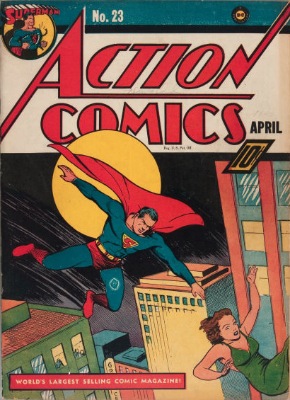 Action Comics #23 (April 1940): First Appearance of Luthor (Lex Luthor later). Click for values