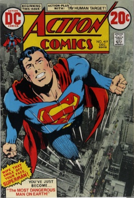 Action Comics #419: 1st Appearance of Human Target; Neal Adams cover. Click for values