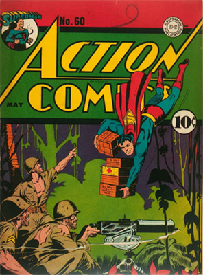 Tryout in Action Comics #60 (May 1943): Lois Lane, Superwoman. Click for values