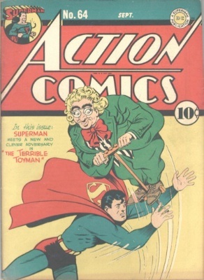 Origin and First Appearance, Toyman, Action Comics #64, DC Comics, 1943. Click for value