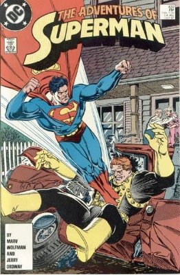 Origin and First Appearance, Deuce and Charger, Adventures of Superman #430, DC Comics, 1987. Click for value