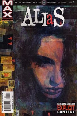 Alias #1 (2001) 1st Appearance of Jessica Jones. Click for values