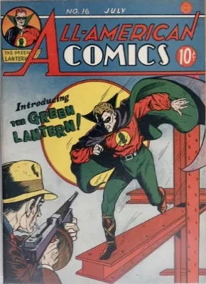 All-American Comics #16 (July 1940): Origin and First Appearance, Green Lantern (Alan Scott). Click to have YOURS appraised!