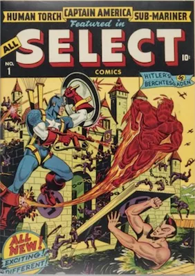 All-Select Comics #1 (Fall 1943): Timely, First Issue in Series. Click for values