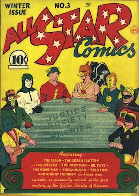 All-Star Comics #3 (November 1940): Origin and first appearance, Justice Society of America