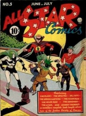 All-Star #5: First appearance Shiera Sanders as Hawkgirl, the first ever costumed super heroine. Click for value