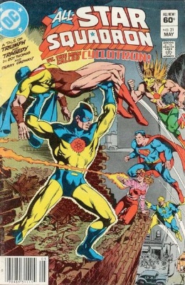 Origin and First Appearance, Deathbolt, All-Star Squadron #21, DC Comics, 1983. Click for value