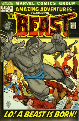 Amazing Adventures #11 (1972): First Appearance of Furry Beast. Click for values