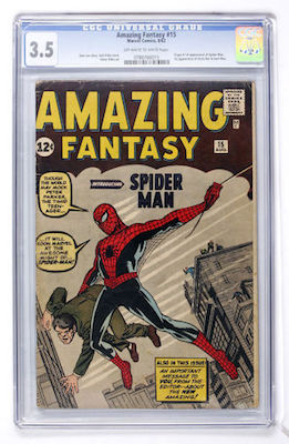 You can only be so picky when buying lower grade copies of Amazing Fantasy #15. Try to find a copy with minimal damage to the front. Click to invest on Goldin