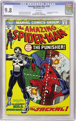 We recommend pushing the boat out for an Amazing Spider-Man #129 in CGC 9.8 with white pages. This is a tough book in this grade. Click to buy a copy from Goldin