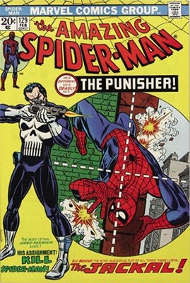 The Amazing Spider-Man #129 (February 1974): First Appearance of the Punisher. A key Bronze Age comic book. Click for values