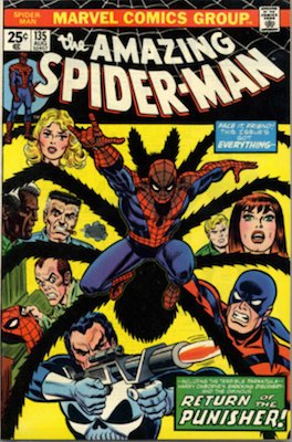 Amazing Spider-Man #135 (Marvel, 1974): Second Appearance of Punisher. Click for values