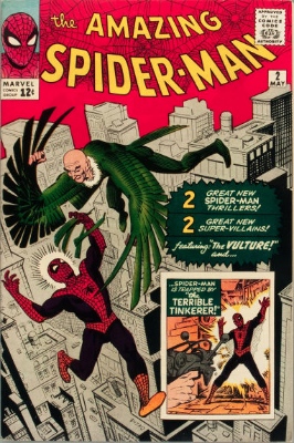 Spider-Man Villains: The Vulture (Amazing Spider-Man #2, May, 1963). Click to see values