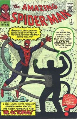 Origin and First Appearance, Doctor Octopus, Amazing Spider-Man #3, Marvel Comics, 1963. Click for value