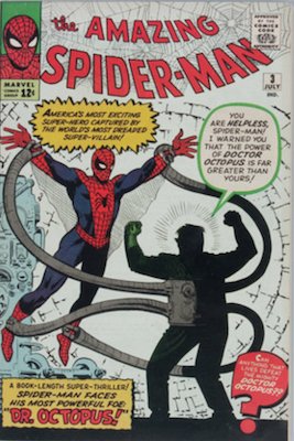 Amazing Spider-Man #3 (July 1963): First Appearance, Dr. Octopus. One of the most valuable comic books of the Silver Age. Click for values