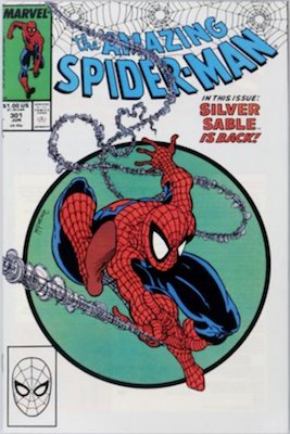 Amazing Spider-Man #301 (1988): Classic McFarlane Cover; Tough in 9.8 Shape. Click for value