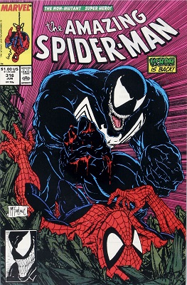 Amazing Spider-Man #316 (June, 1989): First Venom Cover. Click for values