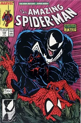 Amazing Spider-Man #316 (June, 1989): First Venom Cover. Click for values
