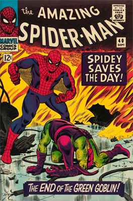 Amazing Spider-Man #40: Origin of the Green Goblin. Click for values