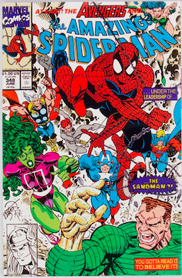 Amazing Spider-Man #348: Click Here for Values Amazing Spider-Man #348: Click Here for Values