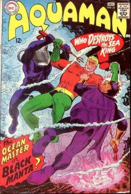 Origin and First Appearance, Black Manta, Aquaman #35, DC Comics, 1967. Click for value