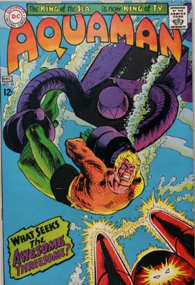 Origin and First Appearance, Awesome Threesome, ﻿Aquaman #36﻿, DC Comics, 1967. Click for value
