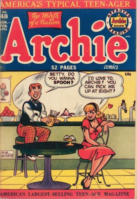 Archie Comics #48: Classic Innuendo Spoon cover. Click for values