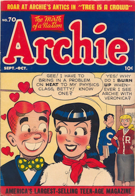 Archie Comics #70. Click for current values.
