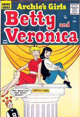 Archie's Girls Betty and Veronica #49: Classic cover; scarce. Click for values