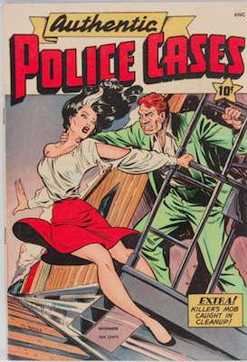 Authentic Police Cases #6: Matt Baker cover. Click for values