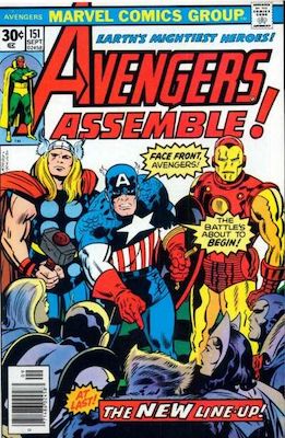 Avengers #151: Click Here for Values