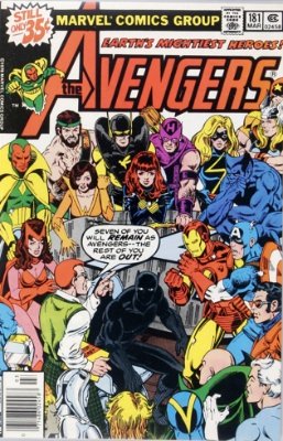 Wasp Marvel comics: Avengers #181. 1st appearance of Scott Lang; Falcon joins the team. Click for values