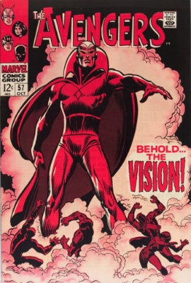 Avengers comic #57: first Silver Age appearance of The Vision. Click for values