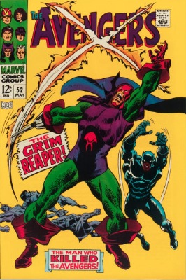 Origin and First Appearance, Grim Reaper (Silver Age), Avengers #52, Marvel Comics, 1968. Click for value